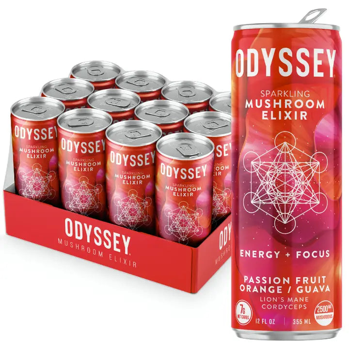 Passion Fruit Orange Guava 85mg Sparkling Mushroom Energy